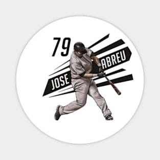 Jose Abreu Chicago W Outline Magnet